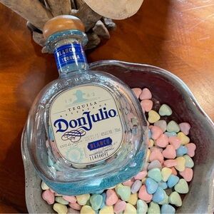 2 pc. Don Julio Tequila Bottle (empty) & twinkle lights.
